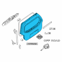 OEM 2005 Nissan Pathfinder Door-Back Diagram - 90100-EA530