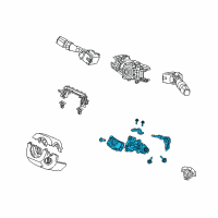 OEM 2010 Acura TSX Lock Assembly, Steering Diagram - 06351-TL0-951