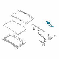 OEM BMW Drive Unit, Tilting Sunroof Diagram - 54-10-8-401-420