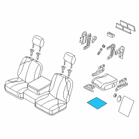 OEM 2007 Dodge Ram 1500 Pad-Front Seat Cushion Diagram - 4610077AA