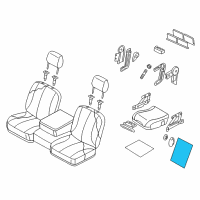 OEM Dodge Ram 1500 Pad-Front Seat Back Diagram - 4610085AA
