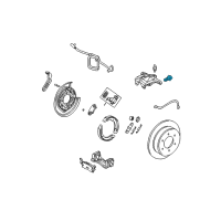 OEM Hummer H3 Bolt, Rear Brake Caliper Diagram - 11589201