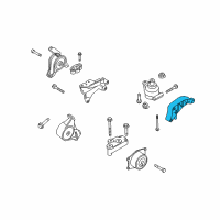 OEM Saturn Astra Rear Mount Bracket Diagram - 24459817