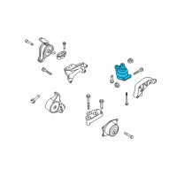 OEM Saturn Astra Mount, Engine Rear Diagram - 90538582