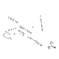 OEM 1997 Toyota 4Runner Outer Tie Rod Diagram - 45046-39335