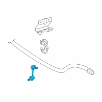 OEM 2005 Lexus GS430 Link Assy, Front Stabilizer, LH Diagram - 48810-30010