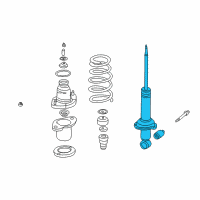 OEM 2005 Acura RSX Shock Absorber Unit, Rear Diagram - 52611-S6M-A21