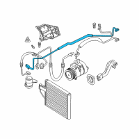 OEM 2001 BMW Z8 Dryer-Evaporator Pressure Hose Assy Diagram - 64-53-8-377-253