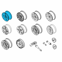 OEM Ford Mustang Wheel, Alloy Diagram - DR3Z-1007-G