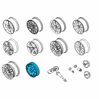 OEM 2011 Ford Mustang Spare Wheel Diagram - BR3Z-1007-C