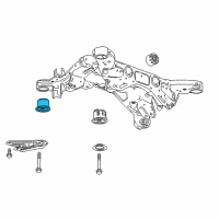 OEM Buick Regal Sportback Suspension Crossmember Front Mount Diagram - 23109308