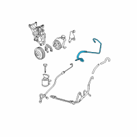 OEM 2006 Chevrolet Express 3500 Upper Pressure Line Diagram - 25925450