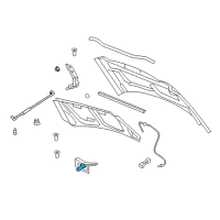 OEM 2013 Jeep Patriot Hood Latch Diagram - 68261145AA