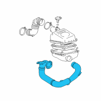 OEM 2008 Toyota Corolla Inlet Tube Diagram - 17751-0D050