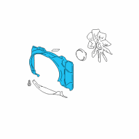 OEM 2004 Ford Expedition Upper Shroud Diagram - 4L1Z-8146-BA