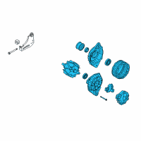 OEM 2013 Kia Soul Reman Alternator Diagram - 373002B150RU