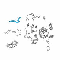 OEM 2011 Toyota Camry Outlet Hose Diagram - 87245-33570