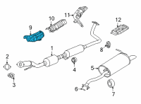 OEM Nissan Versa Heat Insulator-Front Floor Diagram - 74751-5RB0A