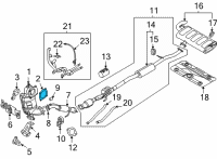 OEM 2022 Hyundai Tucson Gasket-Catalyst Case Diagram - 28282-2M300
