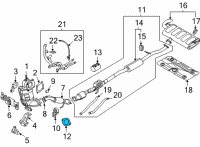 OEM 2022 Hyundai Santa Fe Gasket-Exhaust Pipe Diagram - 28751-2S000