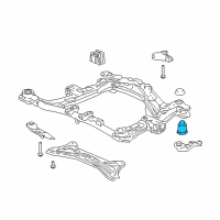 OEM 2003 Acura MDX Insulator A, Sub-Frame Mounting (Lower) Diagram - 50230-S3V-A01