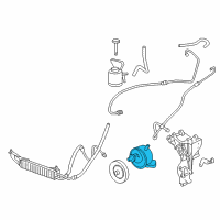 OEM 2018 Chevrolet Express 2500 Power Steering Pump Diagram - 84208307