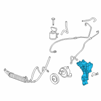 OEM Chevrolet SSR Bracket Asm-Generator & P/S Pump Diagram - 12567922