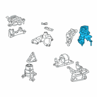 OEM 2019 Lexus ES350 INSULATOR, Engine Mounting Diagram - 12371-0P290