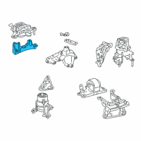 OEM 2019 Lexus ES350 Engine Mount Diagram - 1234125010