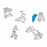 OEM 2022 Lexus ES350 Bracket Sub-Assembly, En Diagram - 12303-31010