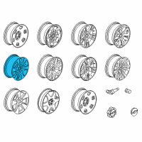 OEM Chevrolet Colorado Wheel, Alloy Diagram - 94775677