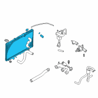 OEM 2004 Dodge Stratus Engine Cooling Radiator Diagram - MR373104