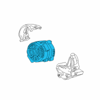 OEM 2004 Mercury Mountaineer Alternator Diagram - 4U2Z-10V346-ELRM