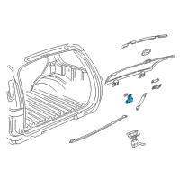 OEM 2002 Oldsmobile Bravada Hinge Asm-End Gate Diagram - 15127565