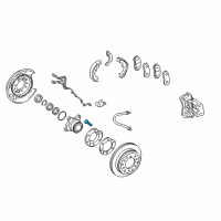 OEM Toyota FJ Cruiser Hub & Bearing Bolt Diagram - 90942-02079