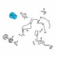 OEM Toyota Corolla Power Steering Pump Gasket Set Diagram - 04446-02140