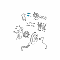 OEM 2014 Jeep Wrangler Pin-Disc Brake Diagram - 68003706AA