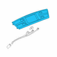 OEM 2005 Buick Park Avenue Lamp Asm-Back Up (W/ Rear License Plate Pocket) Diagram - 25760763