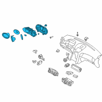 OEM 2010 Hyundai Genesis Coupe Cluster Assembly-Instrument(Mph) Diagram - 94001-2M310