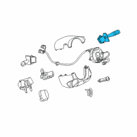 OEM 2003 Saturn LW200 Switch Asm-Windshield Wiper & Windshield Washer Diagram - 15817765