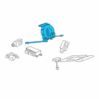 OEM 2013 Cadillac XTS Clock Spring Diagram - 92284316