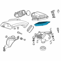 OEM Honda Odyssey Element Assembly, Air Cleaner Diagram - 17220-RV0-A00