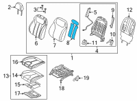 OEM 2021 Hyundai Santa Fe HEATER-FRONT SEAT BACK Diagram - 88370-S1200