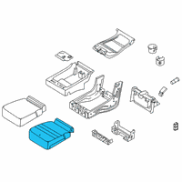 OEM 2017 Ford F-150 Seat Cushion Pad Diagram - FL3Z-18632A22-A