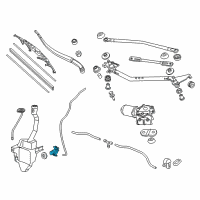 OEM Acura RDX Pump Set, Washer Diagram - 76846-TP6-C01