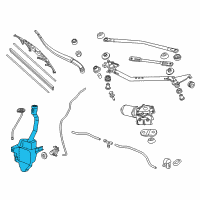 OEM 2013 Honda Odyssey Tank, Washer (2.5L) Diagram - 76841-TK8-A01