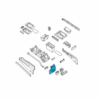 OEM 2005 Nissan Titan Panel-Console, Rear Diagram - 96926-ZC000