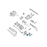 OEM 2005 Nissan Titan Rear Seat Cup Holder Diagram - 96965-7S000