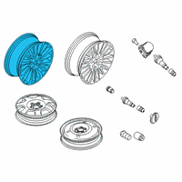 OEM Lincoln Nautilus Wheel, Alloy Diagram - KA1Z-1007-B