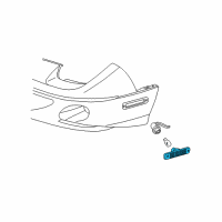 OEM 1996 Pontiac Sunfire Lamp Asm-Front Side Marker Diagram - 5976587